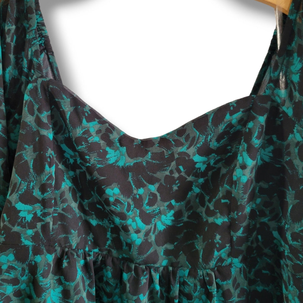 Isabel Maternity by Ingrid & Isabel Green Floral Long Sleeve Blouse xs maternity
