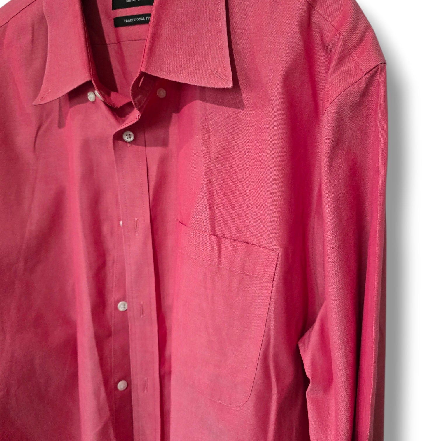Nordstrom Men’s Shop Smartcare Pink Traditional Fit Dress Shirt – 17 37/38