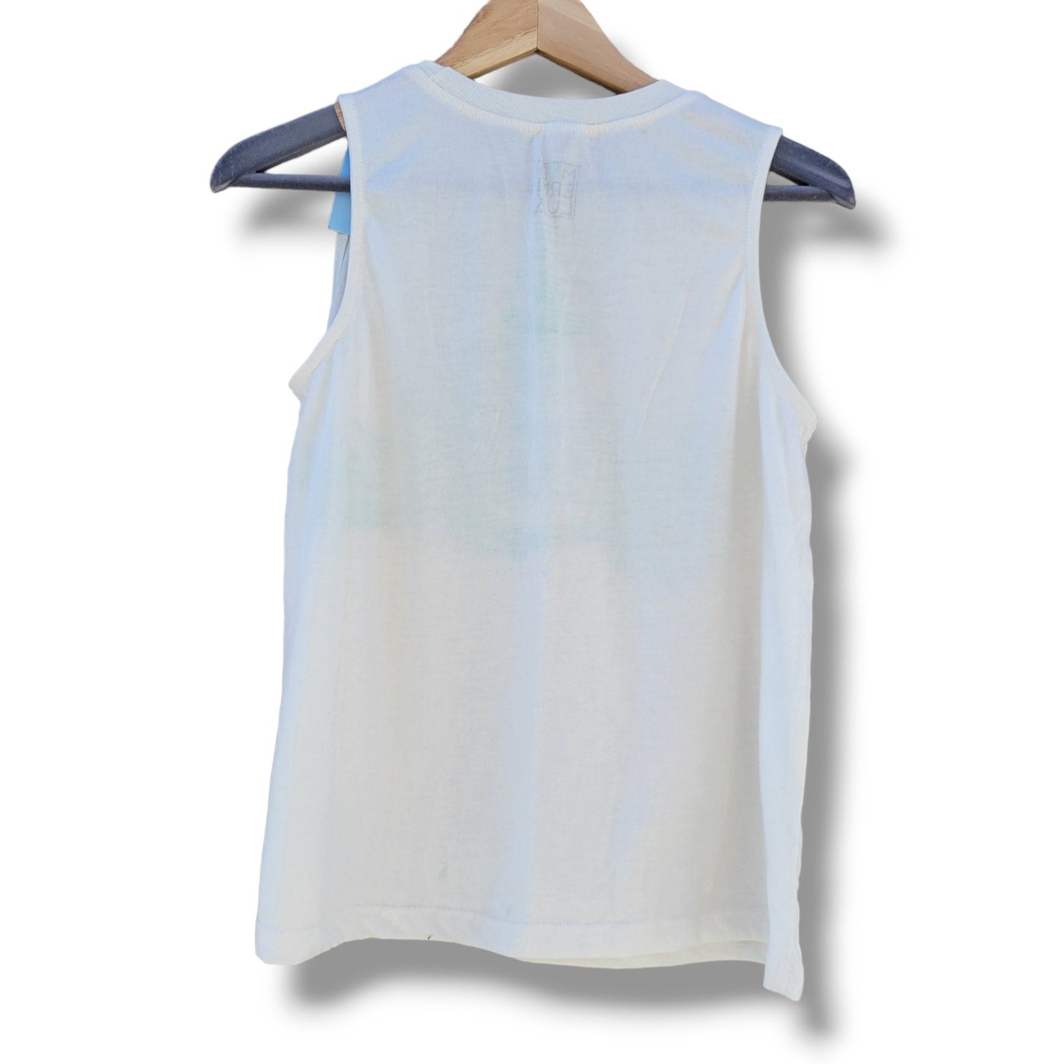 Modern Lux Eco Warrior Graphic Tank Top Women’s XS Cream Sleeveless NWOT