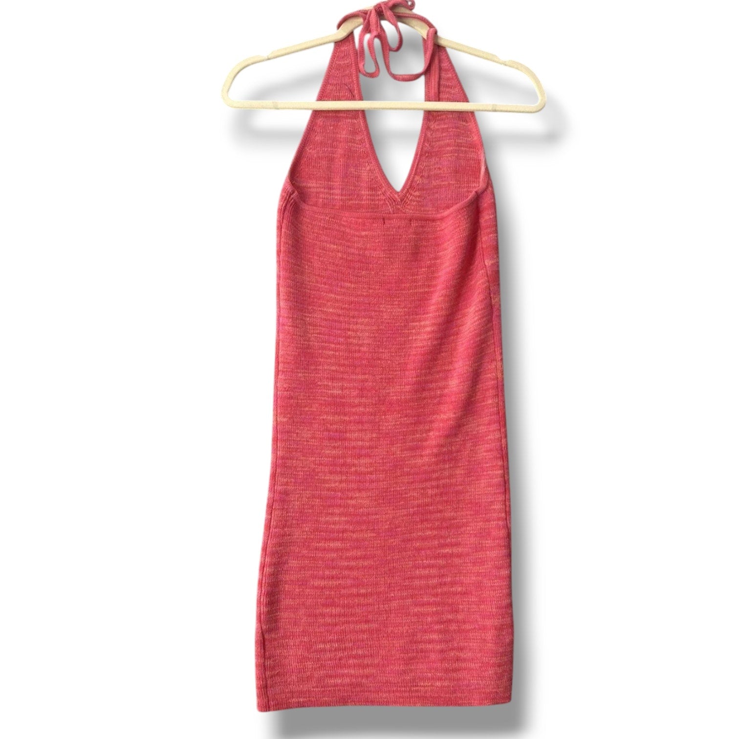 Wild Fable Women’s Sweater Halter Mini Dress – Coral Pink, XXL, NWT
