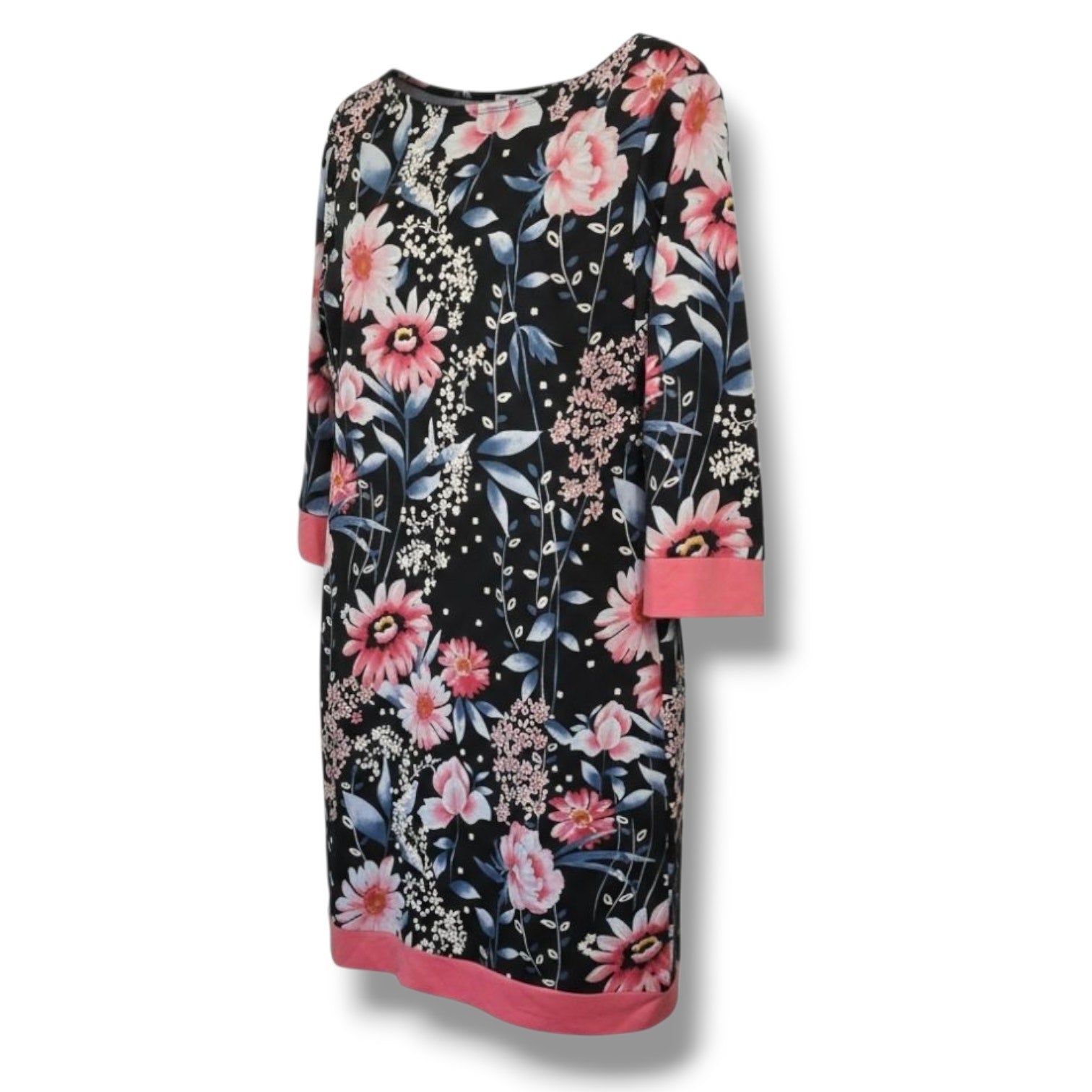 Croft & Barrow Women’s Floral 3/4 Sleeve Shift Dress – Size Small