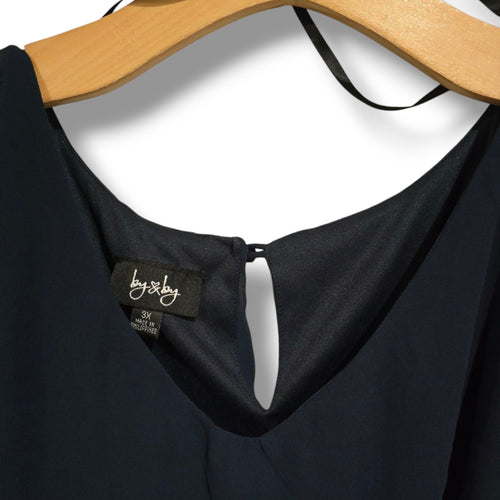 by & by Juniors plus size blue Sleeveless Belted Dress 3x