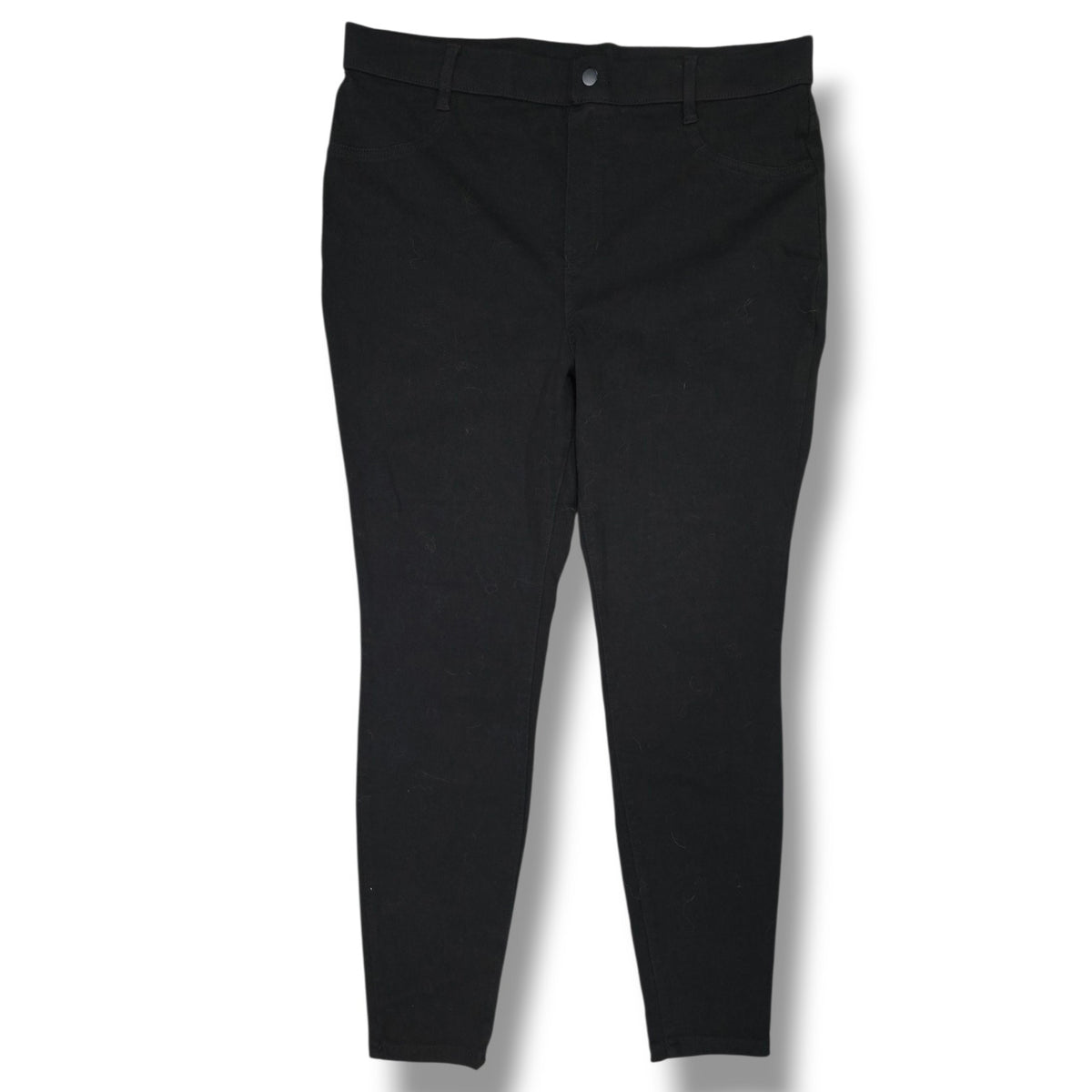 Time and Tru Women’s Black Pull-On Pants – XL, Faux Front Pockets Gently Used