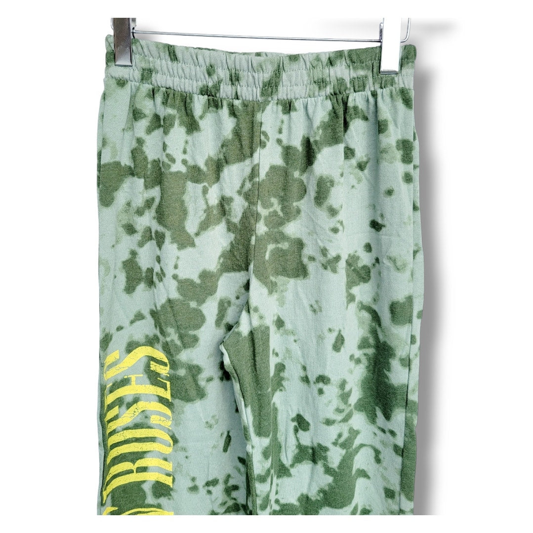 Guns N' Roses Women's Wide Leg Tie-Dye Graphic Sweatpants Size XS