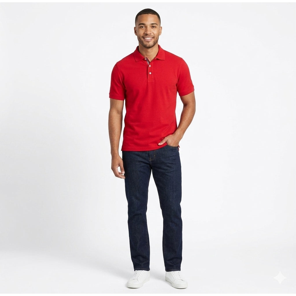 Croft & Barrow Men’s Red Easy Care Polo Shirt – Medium, Gently Used