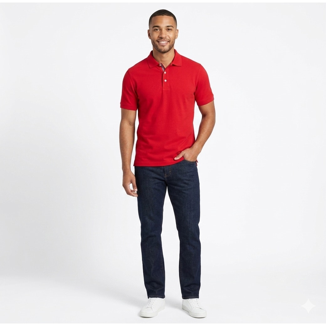 Croft & Barrow Men’s Red Easy Care Polo Shirt – Medium, Gently Used