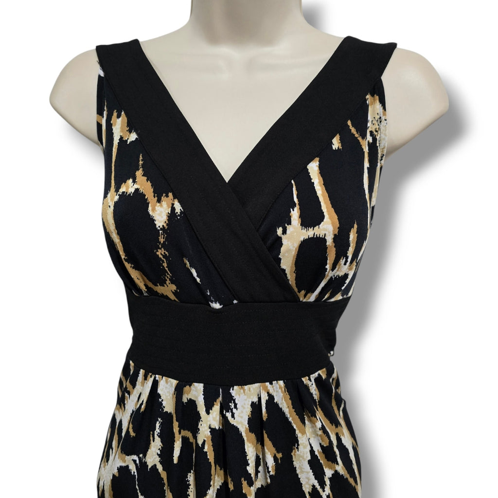 Axcess by Liz Claiborne women's  animal print sleeveless empire waist Dress