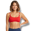 Xhilaration Juniors Red Scoop Neck Bikini Top – Size M, Adjustable Straps