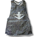 Innovative Spiritwear Sequin POWER Tank Top Women’s Small Gray Black Shimmer