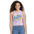Coca-Cola Juniors Fanta “Do You Wanta!” Purple Tie-Dye Racerback Tank Top New