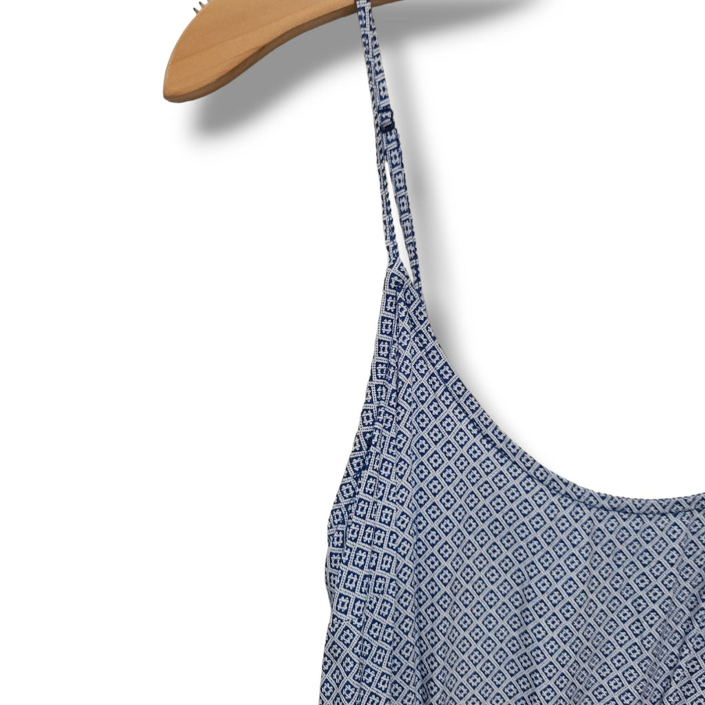 Old Navy Blue Printed Spaghetti Strap Cami Dress – Size Small