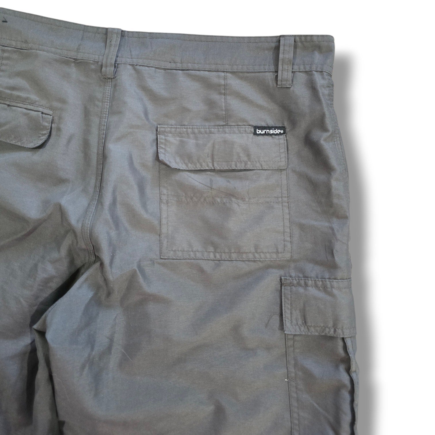 Burnside Men's Grey Hybrid Cargo Shorts Size 34 Quick Dry