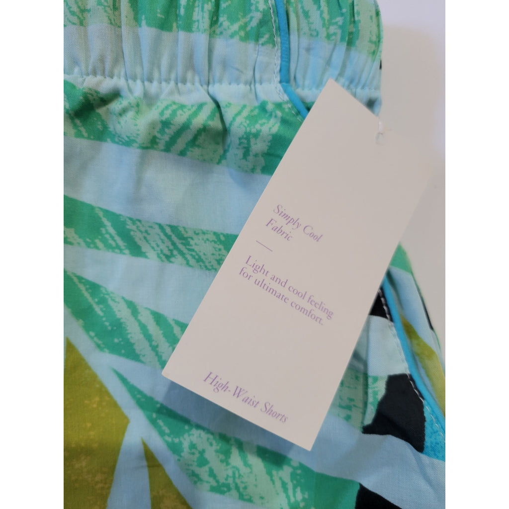 Stars Above Women’s Blue Floral Simply Cool Loungewear Shorts with Pockets – XS