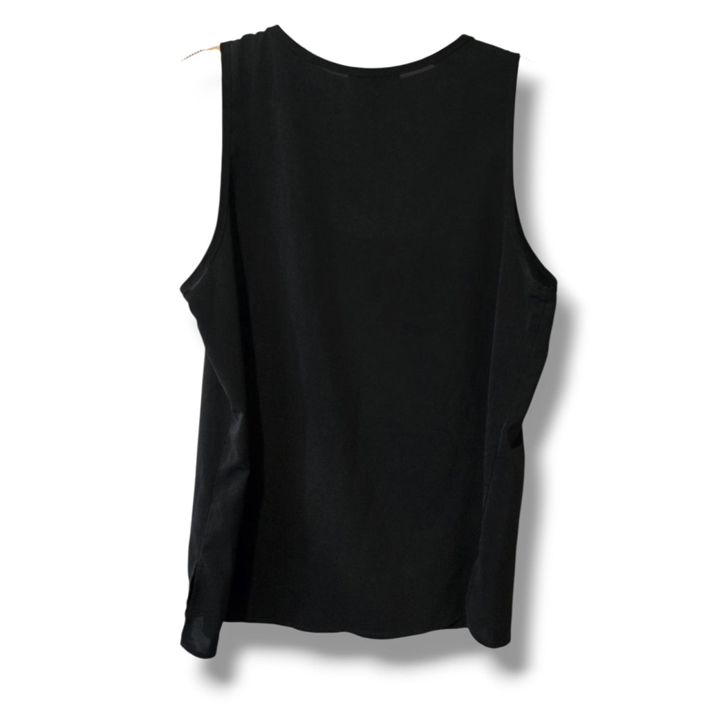Forever 21 Black Studded Pocket Tank Top Sleeveless Blouse Medium