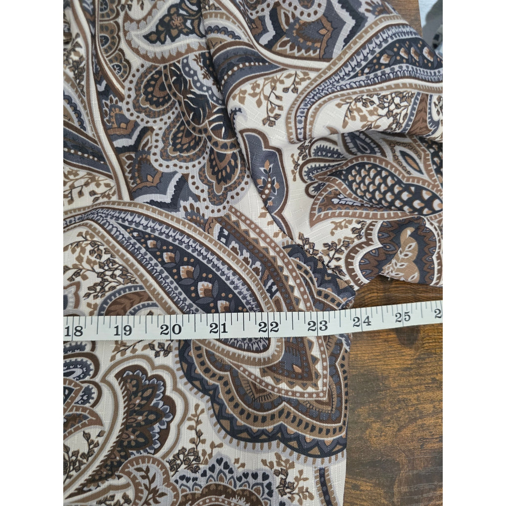 Blair Boutique Women's Size L Cocoa Paisley Single Button Blazer Jacket