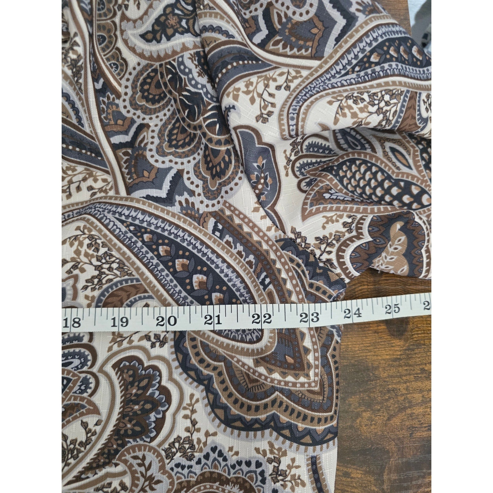 Blair Boutique Women's Size L Cocoa Paisley Single Button Blazer Jacket