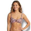 Xhilaration Juniors Pink Zebra Animal Print Bikini Swim Top – Size Small