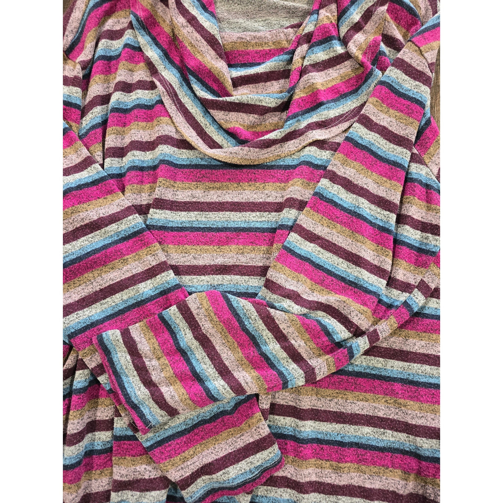 Lane Bryant Multicolor Striped Cowl Neck Tunic – Plus Size 18/20