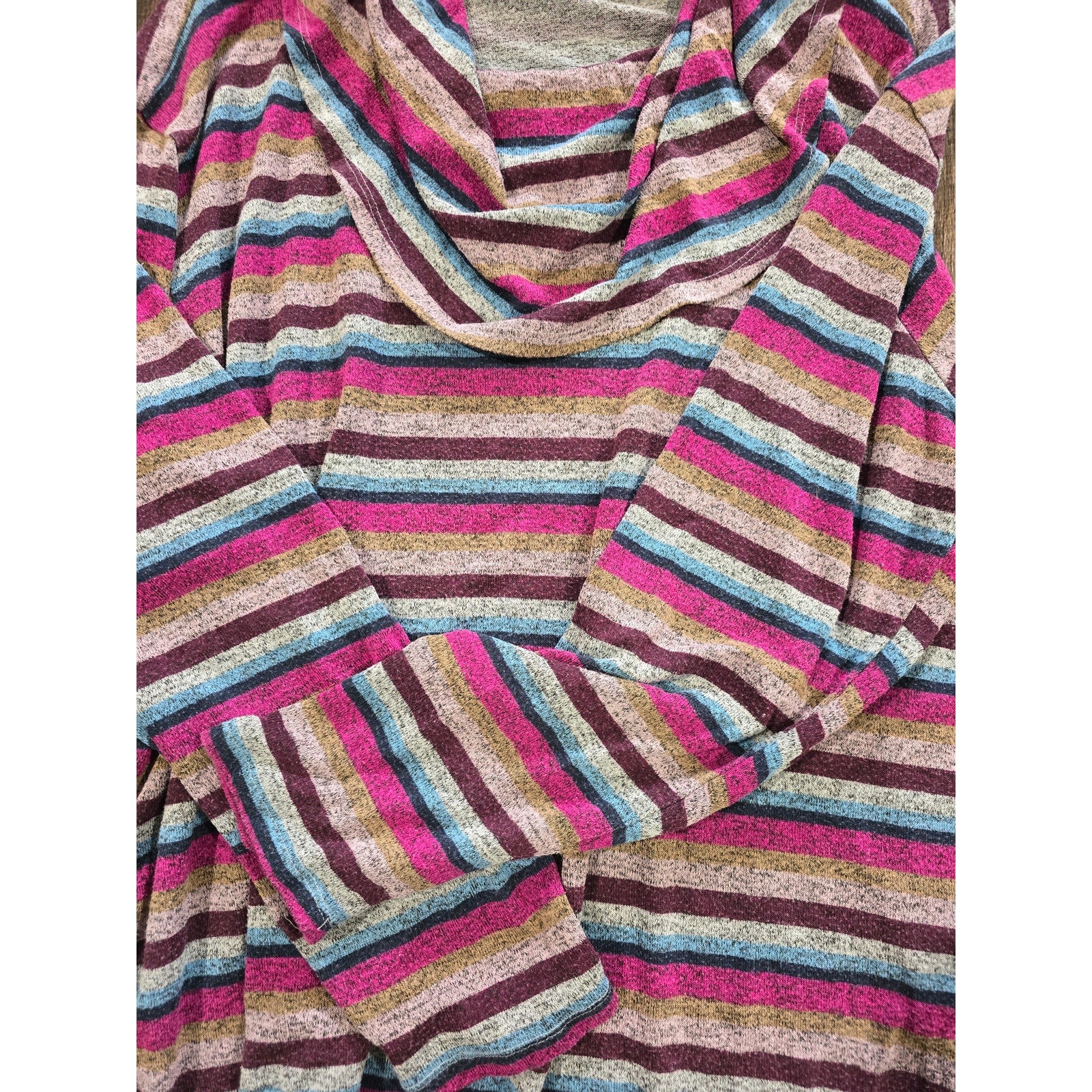 Lane Bryant Multicolor Striped Cowl Neck Tunic – Plus Size 18/20