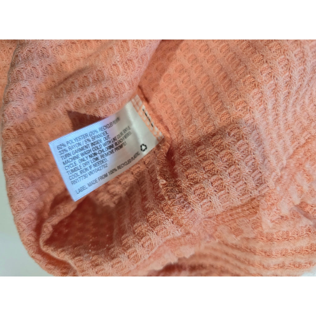 Wild Fable Women’s Peach Orange Waffle Knit Turtleneck Pullover – XS