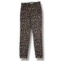 H&M women's brown animal leopard print skinny fit pants - size 2