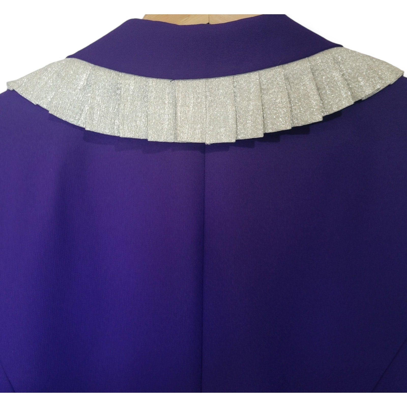 Night Studio New York 80s/90s Purple Blazer Jacket Metallic Bling Size 14