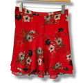 Old Navy Women’s Red Floral Layered Skirt Size 0 | Boho Summer