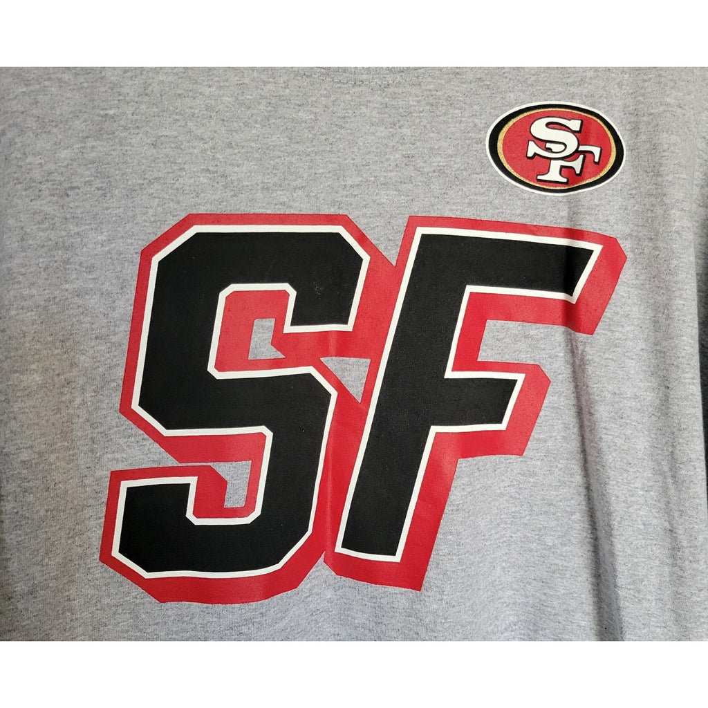 San Francisco 49ers Men’s Gray Graphic Short Sleeve T-Shirt – Size XL