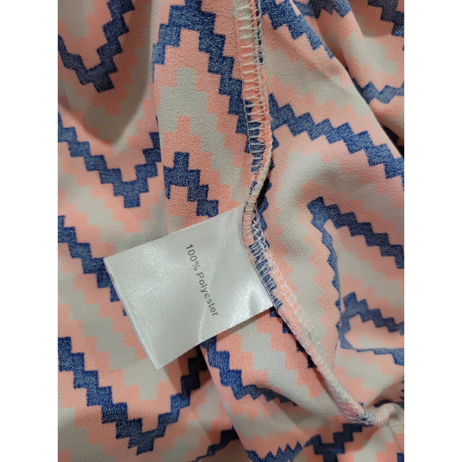 Pink Stitch Women’s Chevron Spaghetti Strap Maxi Dress size 4