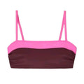 Kona Sol Women’s Colorblock Bandeau Bikini Swim Top Medium NWT