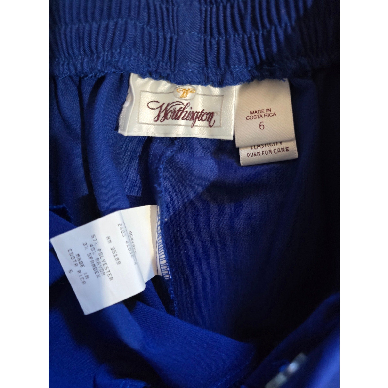Vintage Worthington Women’s Royal Blue Stirrup Pants – Size 6