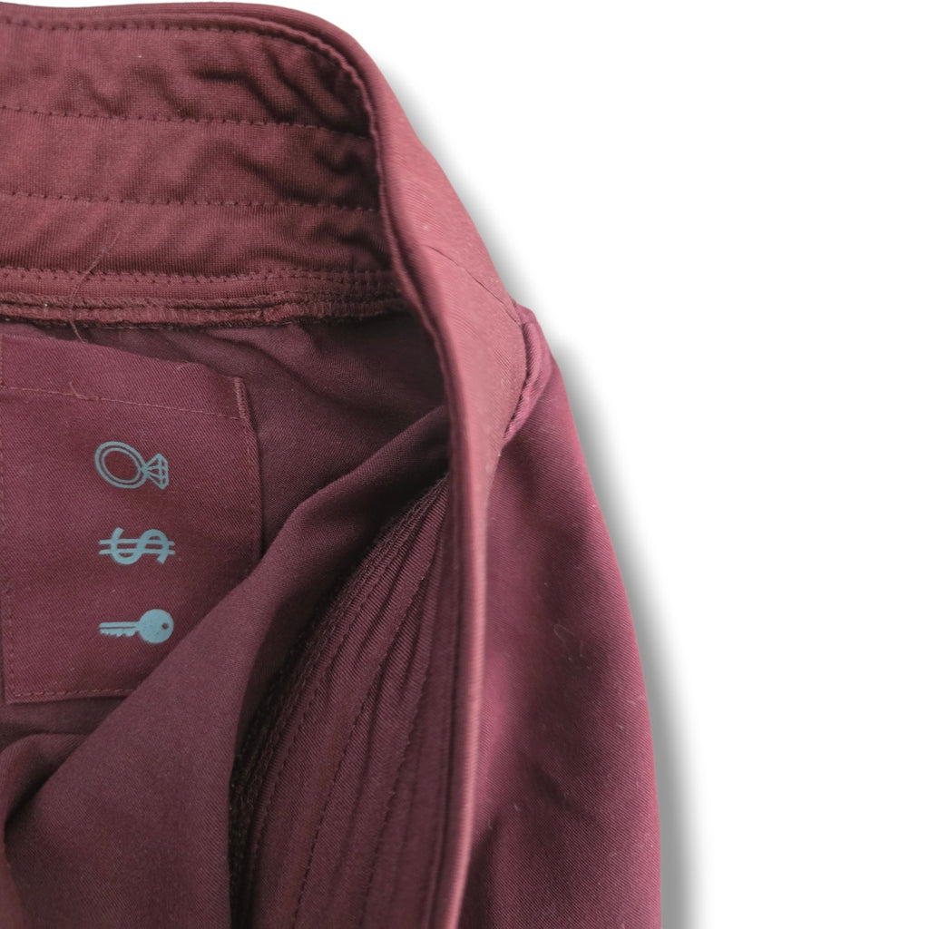 FIGS women's Technical Collection Maroon Jogger Scrub Pants xs