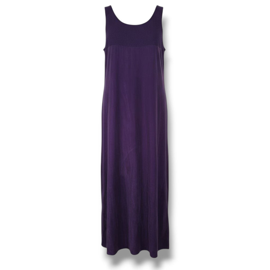 R&M Richards by Karen Kwong Women’s Purple Vintage Sleeveless Maxi Dress Sz 8