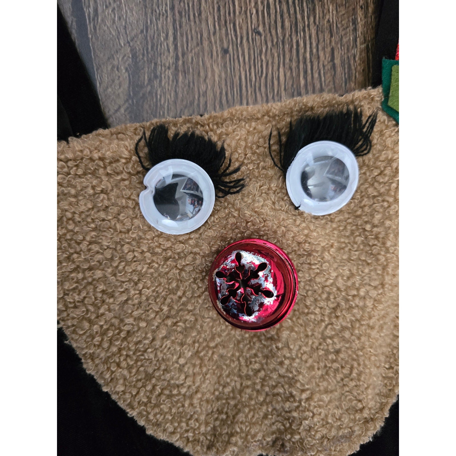 No Boundaries juniors Black Velvet Reindeer Christmas Jumpsuit