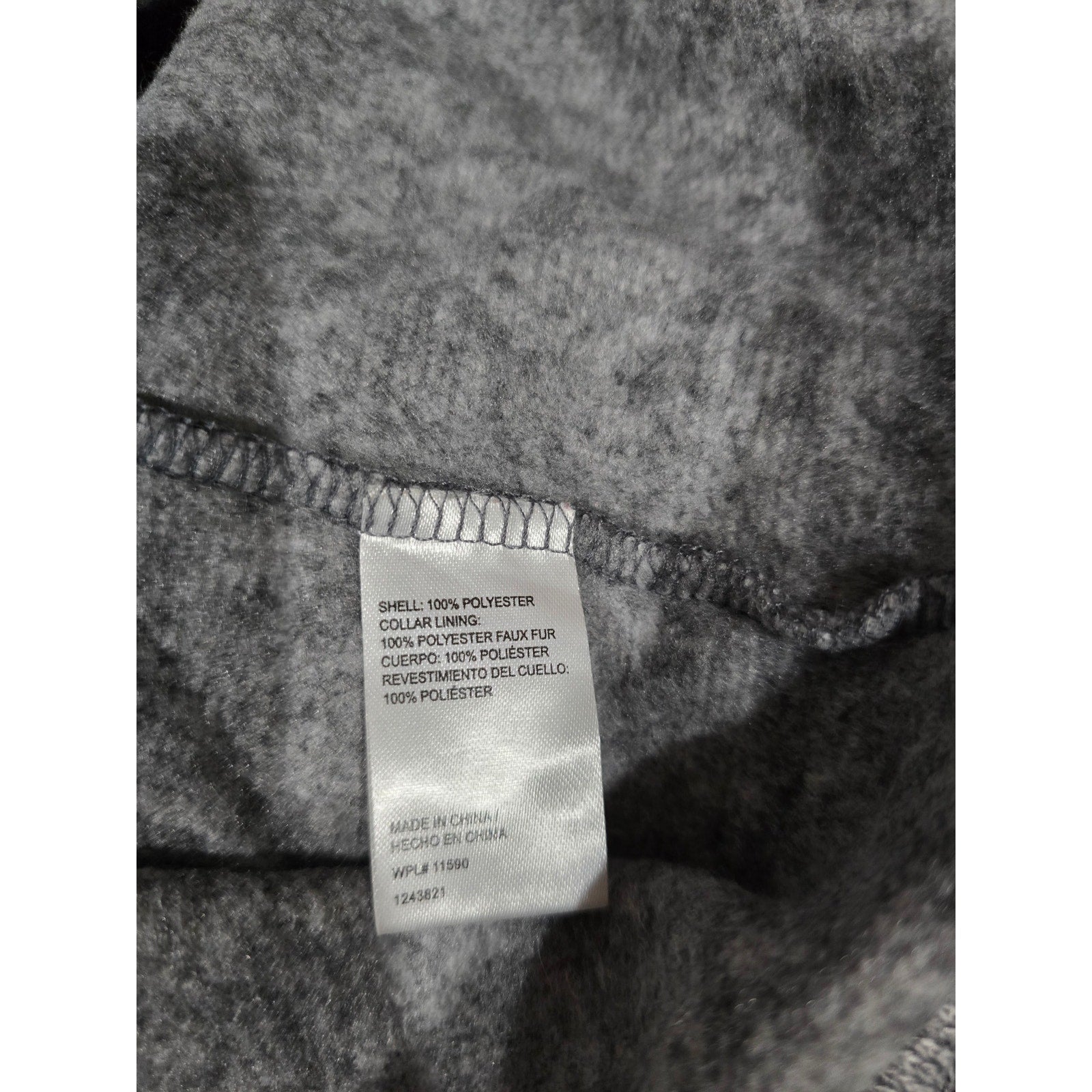 Weatherproof Vintage Men’s Gray Heather 1/4 Zip Fleece Pullover Medium