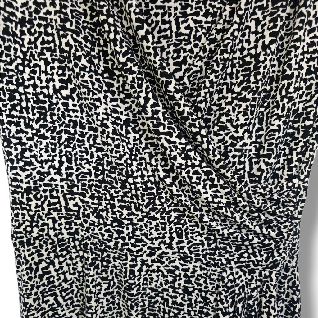 Lauren Ralph Lauren Faux Wrap Animal Print Midi Dress
