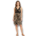Axcess by Liz Claiborne women's  animal print sleeveless empire waist Dress