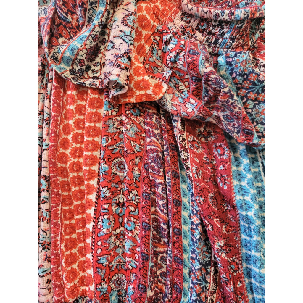 Xhilaration Juniors Multicolor Mixed Print Sleeveless Maxi Dress