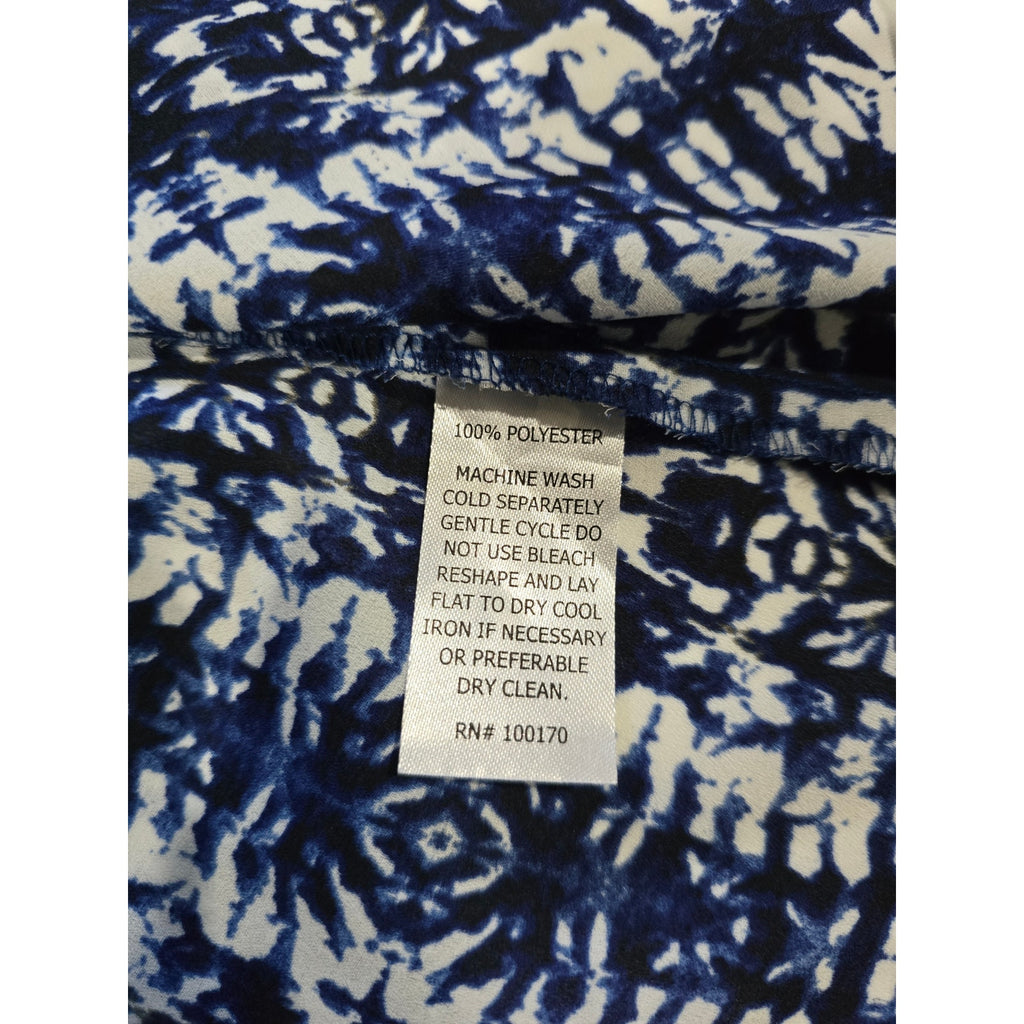 Alice Collection Women’s Navy Sleeveless Career Blouse Size M