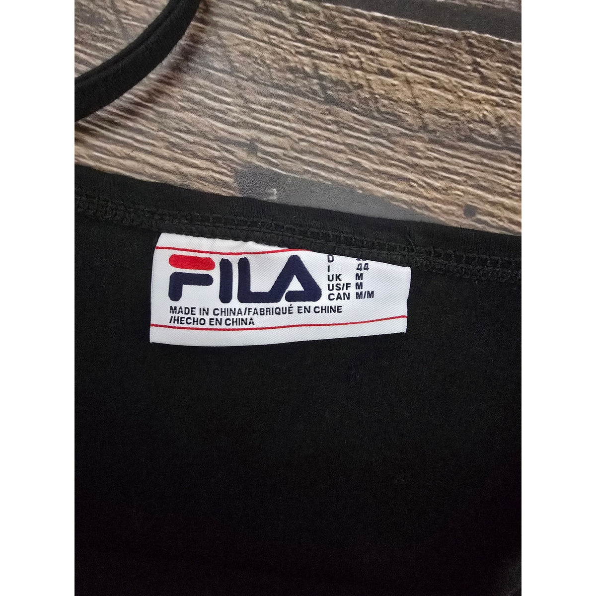 Fila Black Bodycon Cami Mini Dress Neon Lime Logo Tape Trim Women's Medium