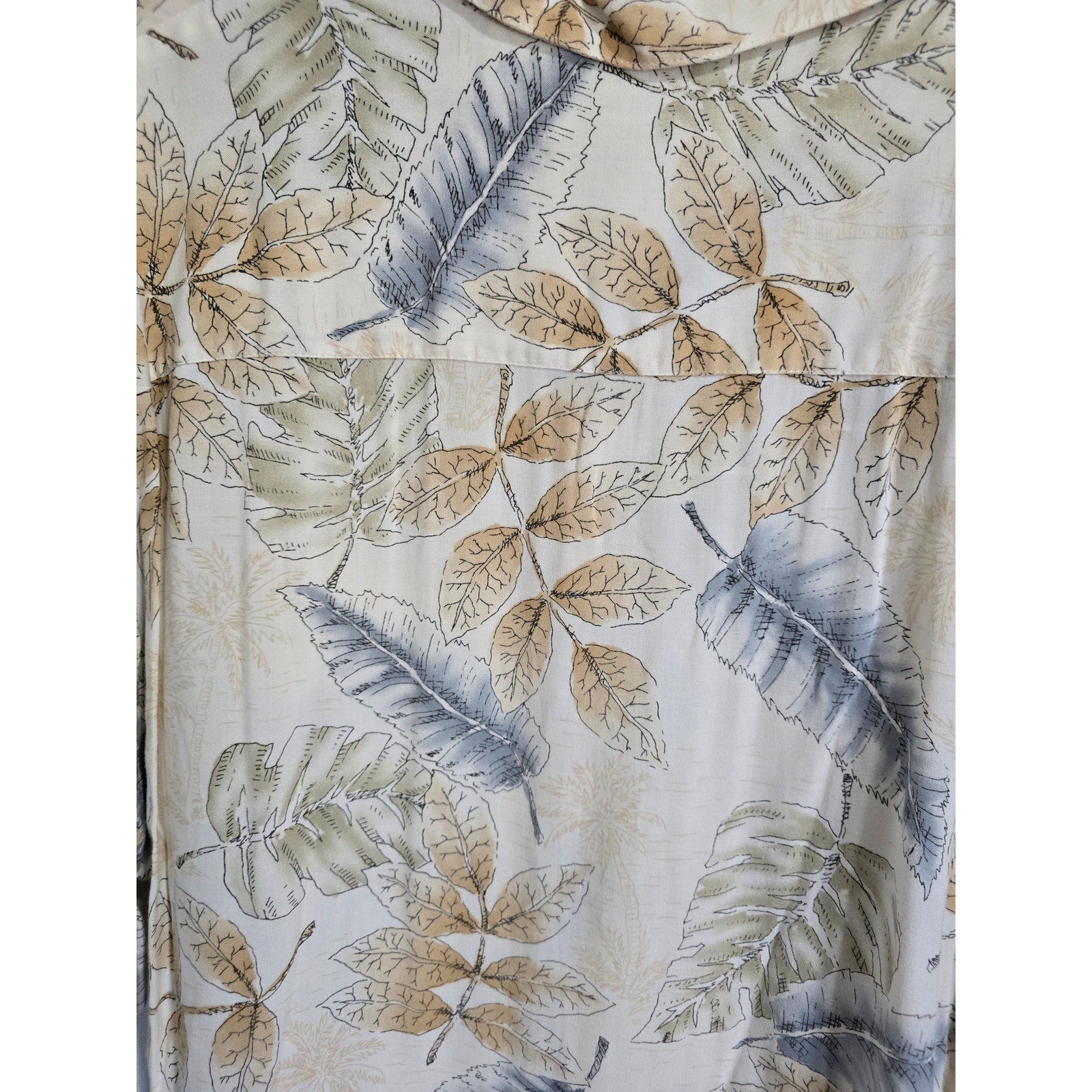 Campia Moda Men’s Tropical Hawaiian Print Button-Up Shirt Medium Rayon