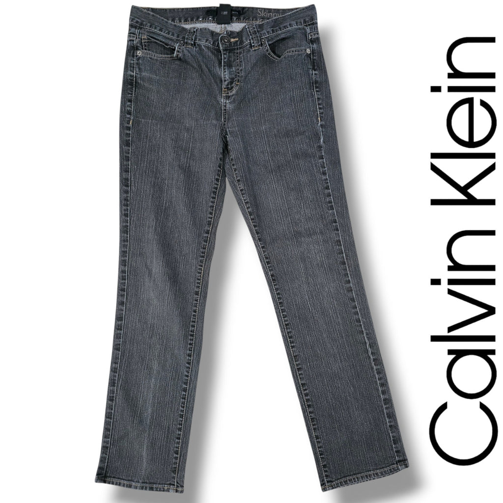 Calvin Klein Jeans Women’s Skinny Leg Jeans Size 30/10 Gray Wash