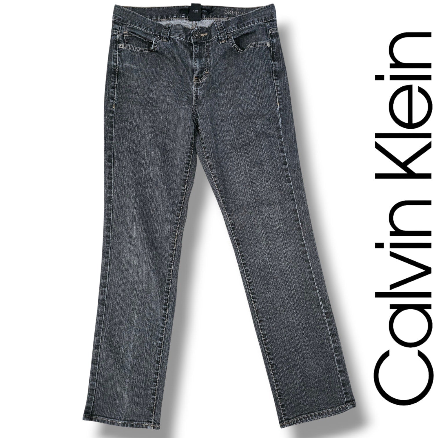 Calvin Klein Jeans Women’s Skinny Leg Jeans Size 30/10 Gray Wash