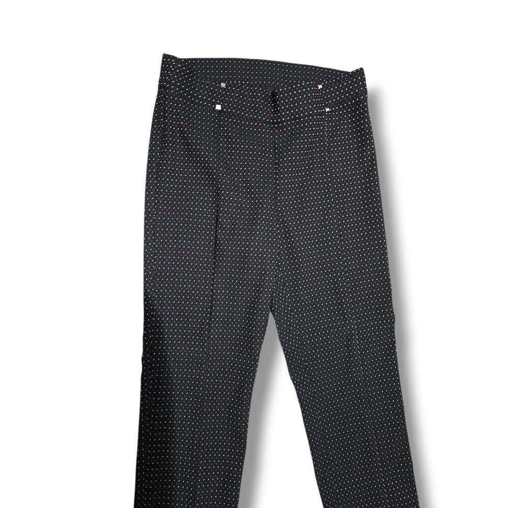 Rafaella women's Comfort Black Textured Dotted Dress Pants