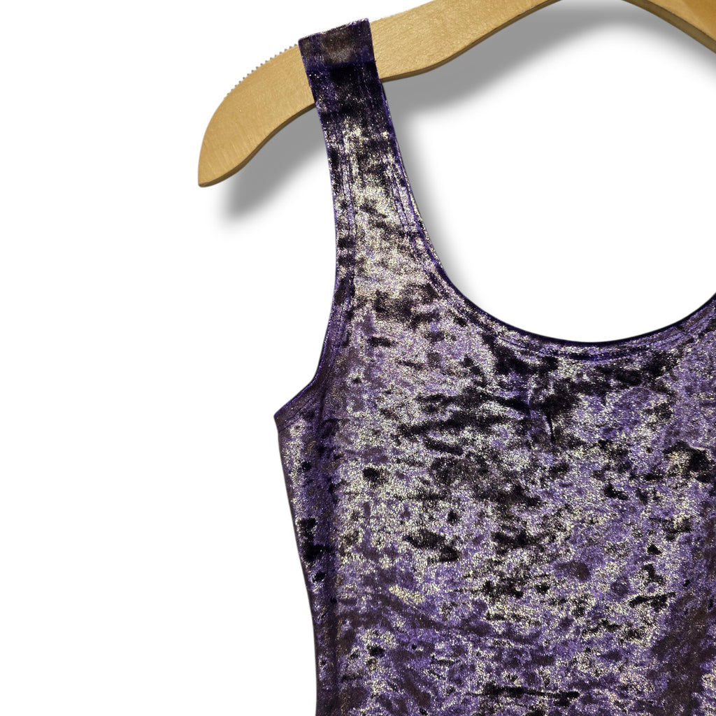 Forever 21 Purple Crushed Velvet Bodycon Mini Dress – Size Small