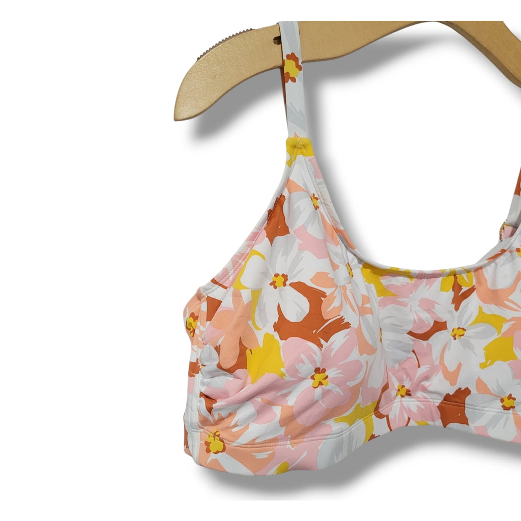 Xhilaration Juniors Plus Floral Bikini Bralette Top 22W – Built-In Padding