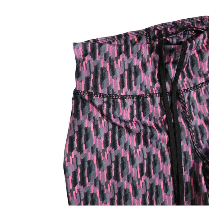 Danskin Women’s Pink Gray Activewear Yoga Capri Leggings – Size XS, Stretch Fit