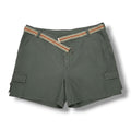 Riveted by Lee Women’s 24W Cargo Shorts w/ Belt Army Green Outdoor
