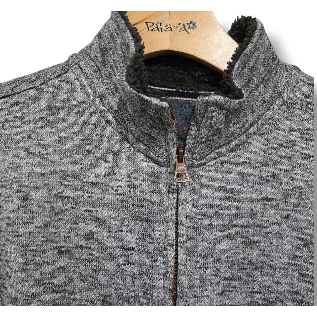 Weatherproof Vintage Men’s Gray Heather 1/4 Zip Fleece Pullover Medium