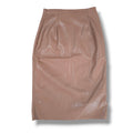 Forever 21 Contemporary beige Faux Leather Pencil Skirt